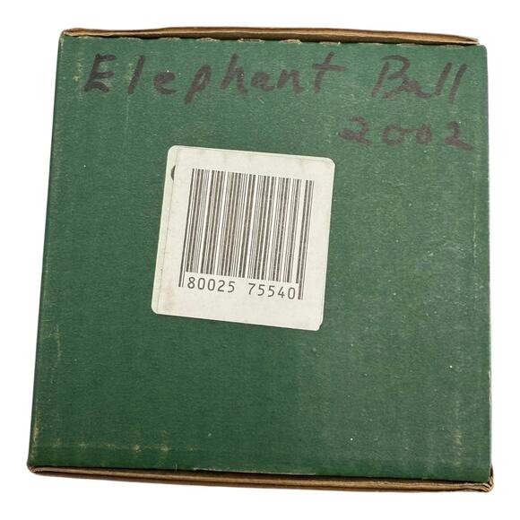 Elephant Glass Ornament Zoo Animal Desert Africa Asia Slavic Treasures Lucky EUC - Picture 10 of 10